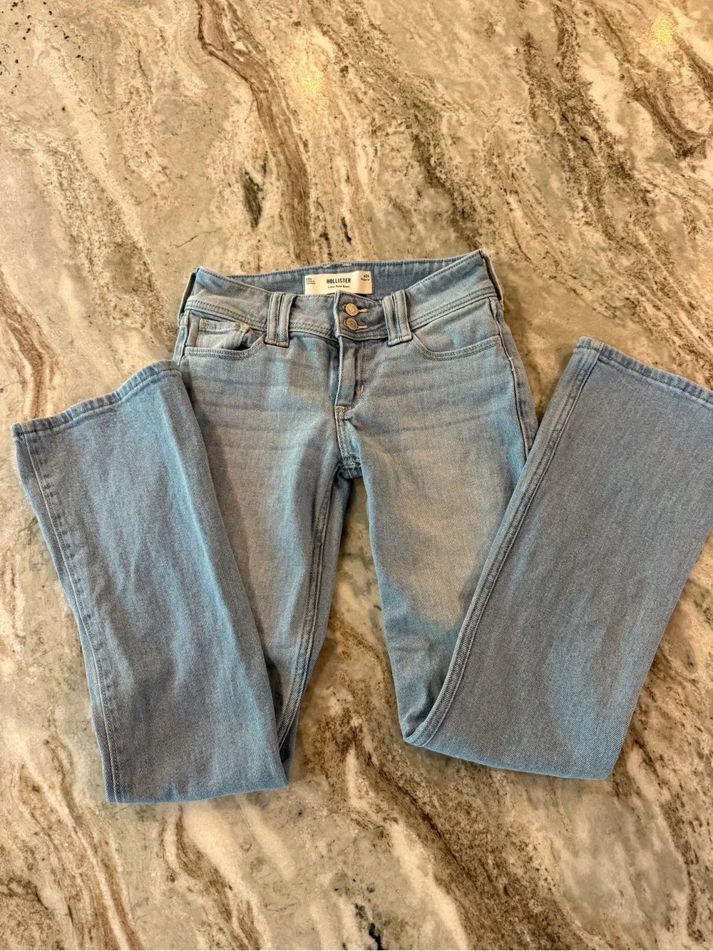 Hollister Light Blue Low Rise Boot Cut Women's Jeans Size 00 W24